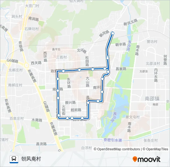 专105 Bus Line Map