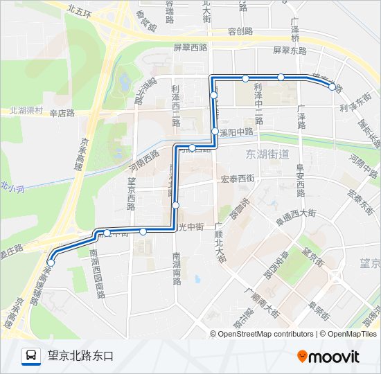 公交专112路的线路图