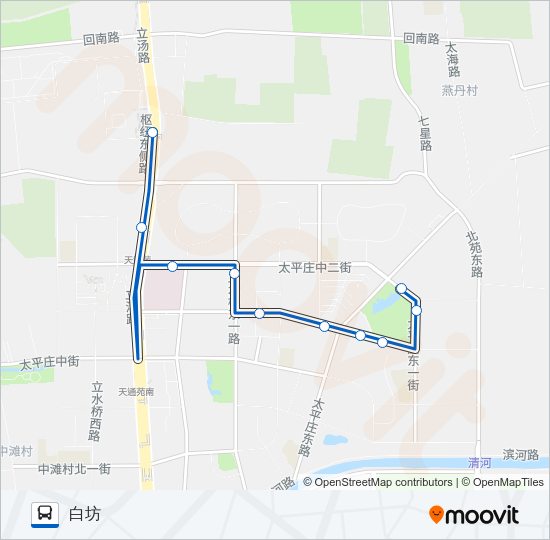 公交专118路的线路图
