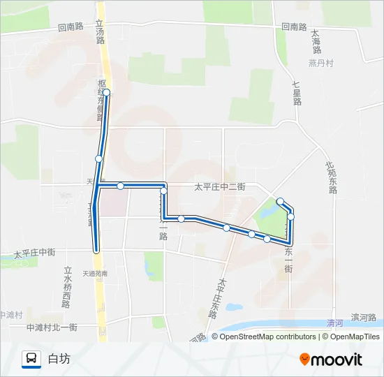 公交专118路的线路图