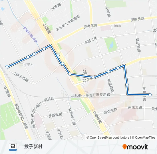 专121 Bus Line Map