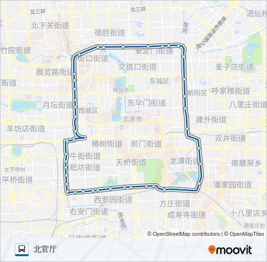 夜20内 bus Line Map