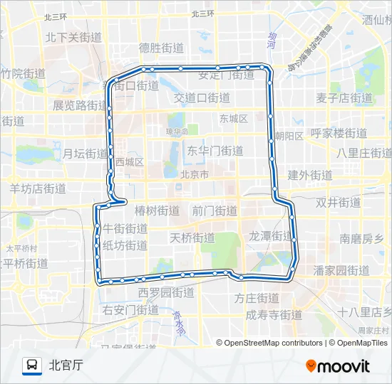 夜20内 Bus Line Map