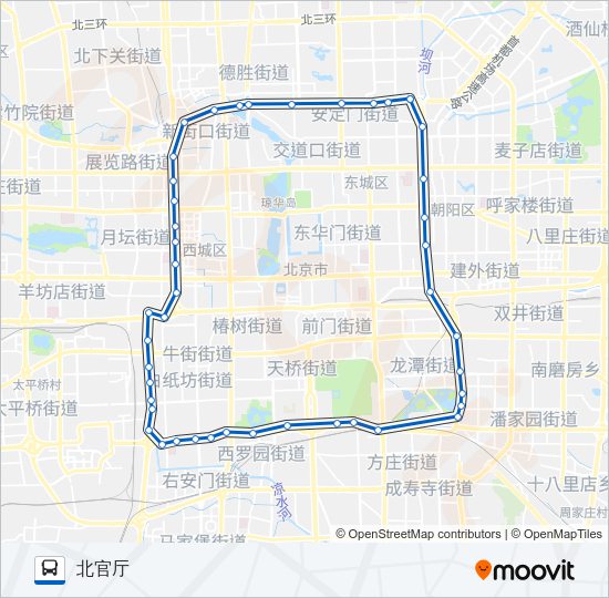 夜20外 Bus Line Map