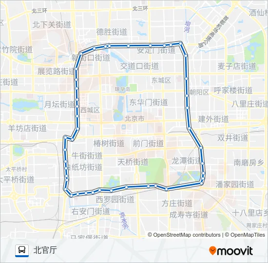 夜20外 Bus Line Map