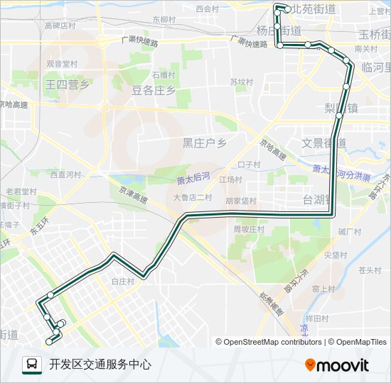 公交快速直达专1路的线路图