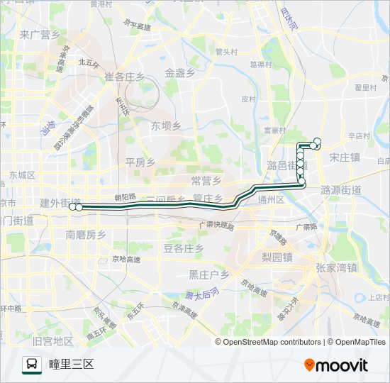 快速直达专线5 Bus Line Map