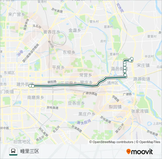 快速直达专线5 Bus Line Map