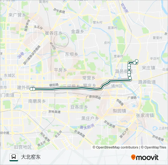 快速直达专线5 Bus Line Map