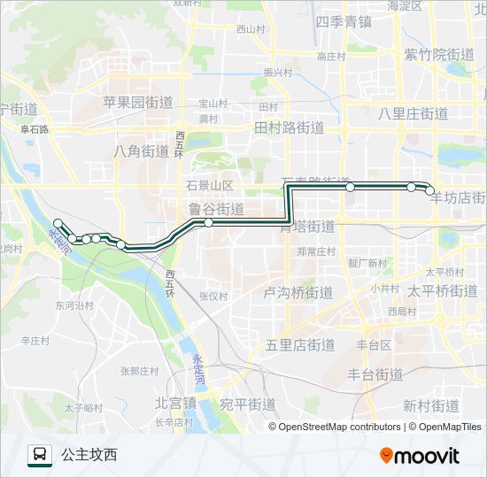 快速直达专线6 bus Line Map