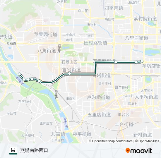 快速直达专线6 bus Line Map