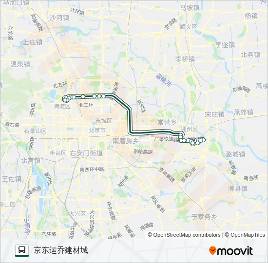 公交快速直达专7路的线路图
