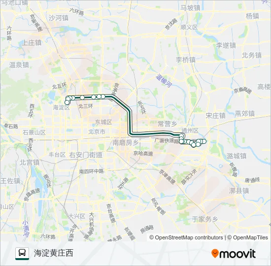 公交快速直达专7路的线路图