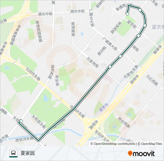 公交快速直达专8路的线路图