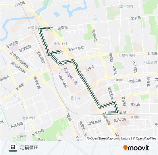 快速直达专线10 bus Line Map