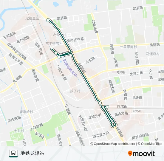 快速直达专线10 Bus Line Map