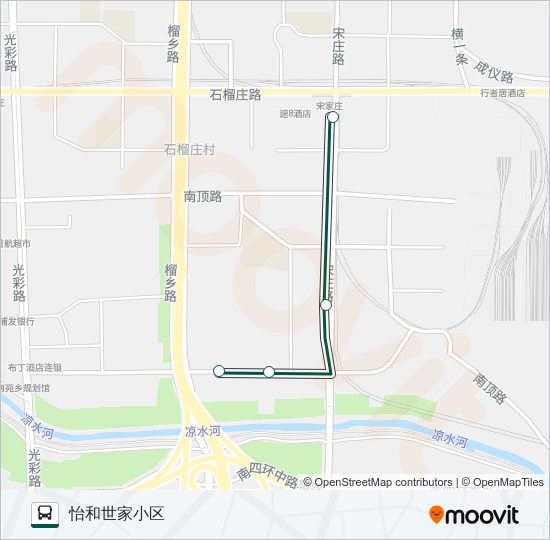 公交快速直达专2路的线路图