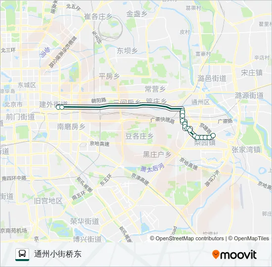 快速直达专线12 Bus Line Map