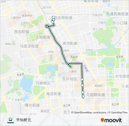 快速直达专线14 Bus Line Map