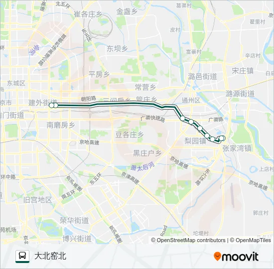 快速直达专线15 Bus Line Map
