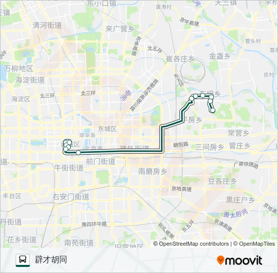 公交快速直达专17路的线路图