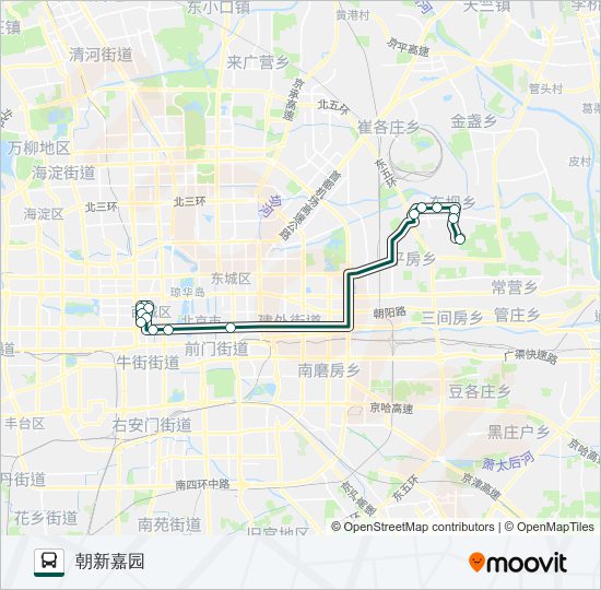 公交快速直达专17路的线路图