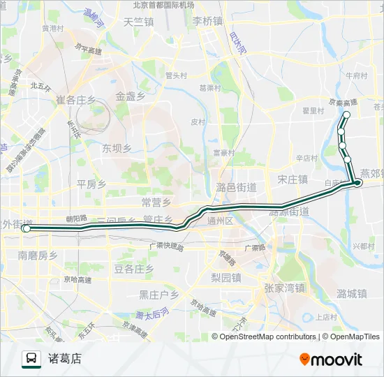 快速直达专线20 Bus Line Map