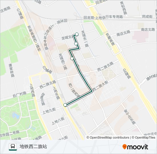 快速直达专线21 bus Line Map