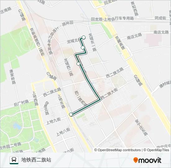 快速直达专线21 Bus Line Map