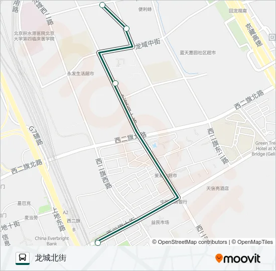 快速直达专线21 Bus Line Map
