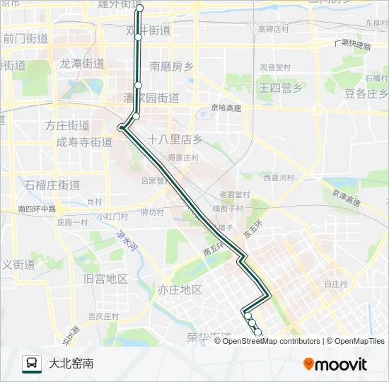 公交快速直达专22路的线路图