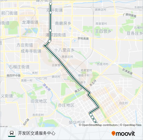 公交快速直达专22路的线路图