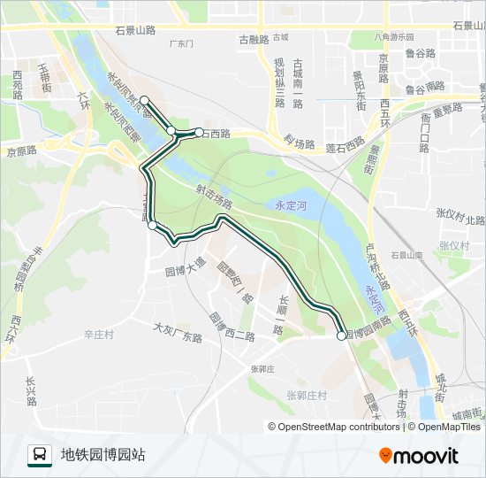 快速直达专线25 bus Line Map