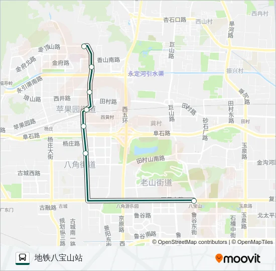 快速直达专线27 Bus Line Map