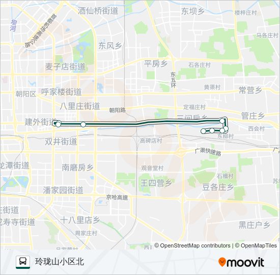 公交快速直达专29路的线路图