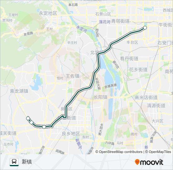 公交快速直达专32路的线路图