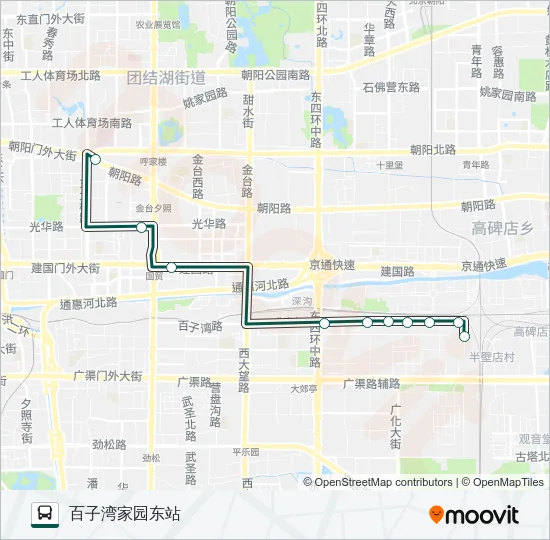 快速直达专线34 Bus Line Map