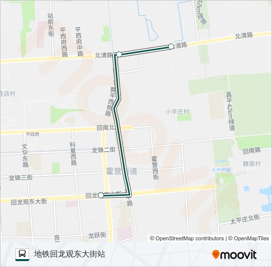 快速直达专线36 bus Line Map