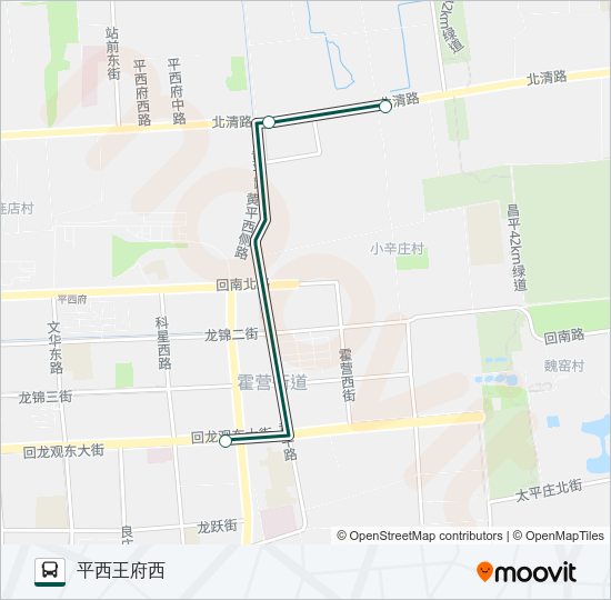 公交快速直达专36路的线路图