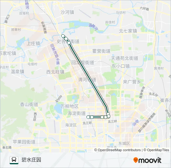 快速直达专线38 Bus Line Map