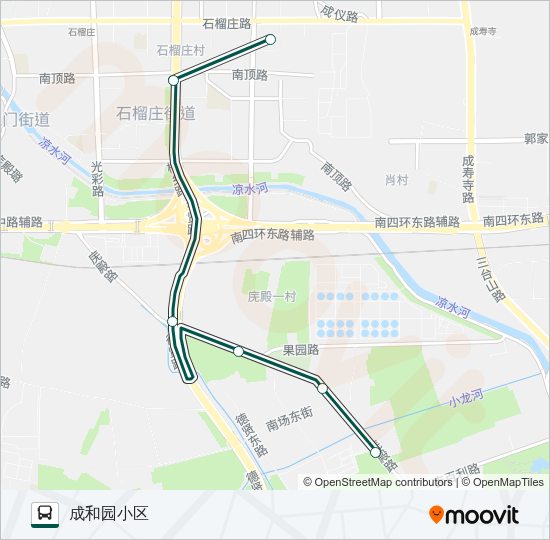 公交快速直达专43路的线路图