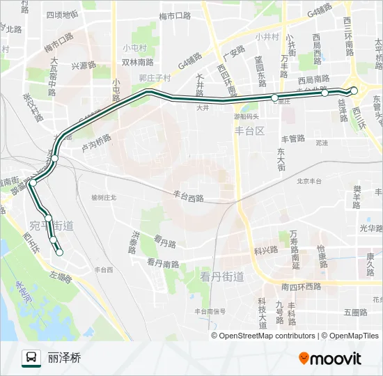 快速直达专线45 Bus Line Map