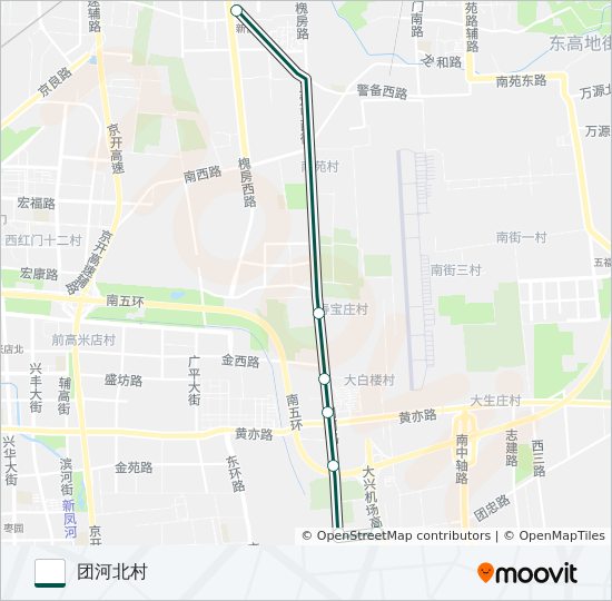 快速直达专线46 bus Line Map