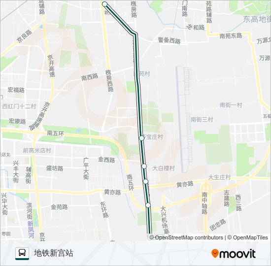 快速直达专线46 bus Line Map