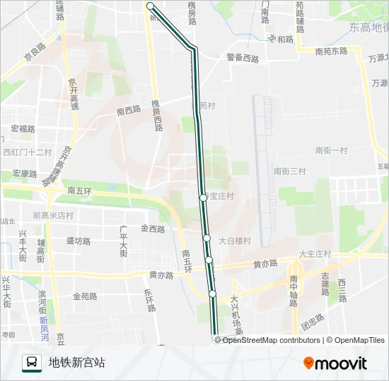 快速直达专线46 Bus Line Map
