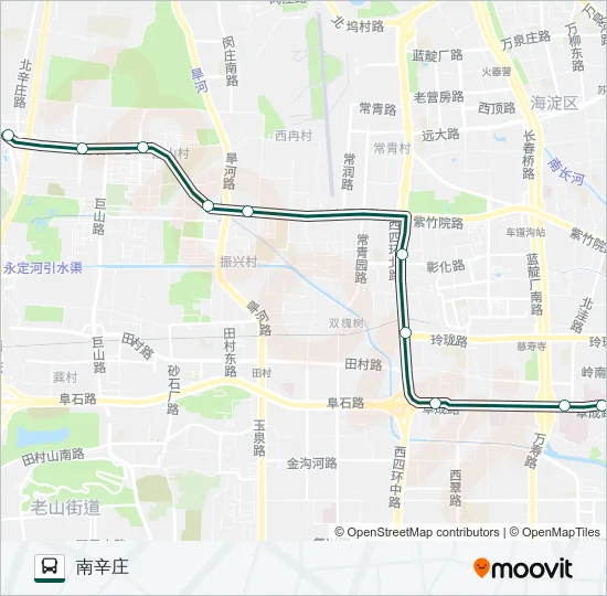 公交快速直达专48路的线路图