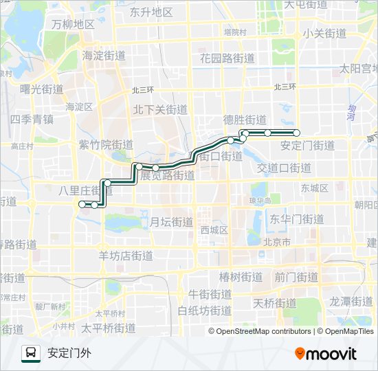 公交快速直达专49路的线路图