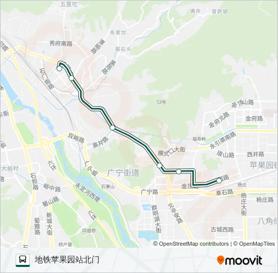 快速直达专线51 Bus Line Map