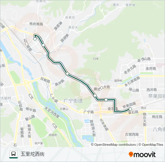 快速直达专线51 Bus Line Map