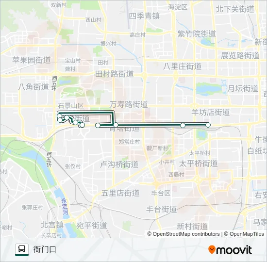 快速直达专线52 Bus Line Map
